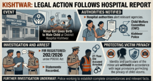 Minor girl gives birth at Kishtwar hospital, 27-year-old accused arrested in POCSO case