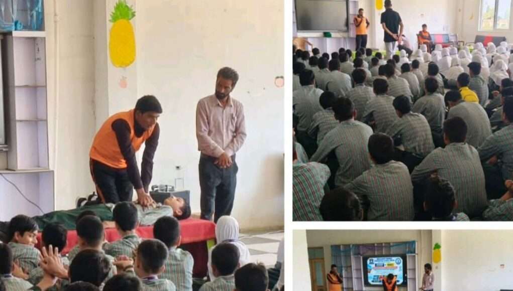 SDRF Shopian conducts emergency response awareness prog for 200 students