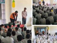 SDRF Shopian conducts emergency response awareness prog for 200 students