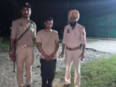 Lakhanpur Police cracksdown on illicit liquor trade, bootlegger held With 18 whisky bottles