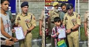 Awantipora Police takes fitness drive to streets, youth turn up for Mini Marathon
