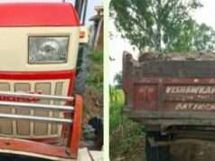 BPP Sandwan cracks down on illegal mineral transportation, detains two tractor-trolleys