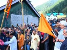 LG Sinha flags off Harmukh-Gangbal Yatra from Naranag