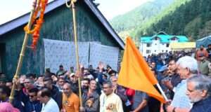 LG Sinha flags off Harmukh-Gangbal Yatra from Naranag