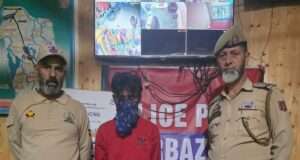 Mir Bazar Police crack down on drug trade, peddler held with 21 gms cannabis