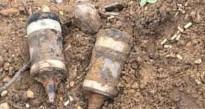 Rusted war remnants found in Samba village, three explosive shells destroyed