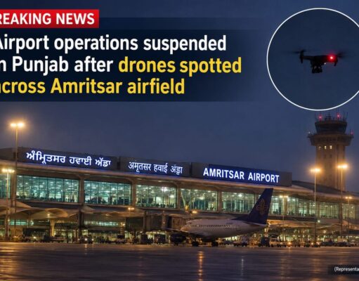 Airport operations suspended in Punjab after drones spotted across Amritsar airfield