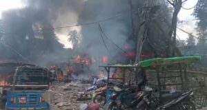 Airstrike near a market in Myanmar's Rakhine state kills 49 people