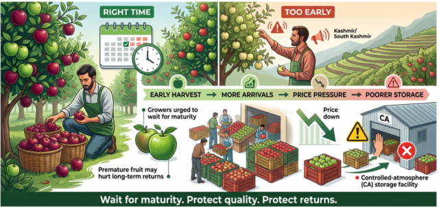 Apple traders warn farmers against premature harvesting as market supply rises Apple traders warn farmers against premature harvesting as market supply rises