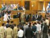 Ruckus In J&K assembly over statehood resolution; Speaker says ‘won't tolerate hooliganism'