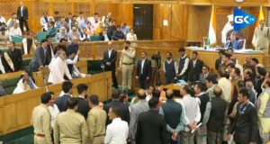 Ruckus In J&K assembly over statehood resolution; Speaker says ‘won't tolerate hooliganism'