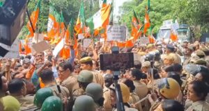 BJP protests in Jammu over Kharge's remarks on PM's father