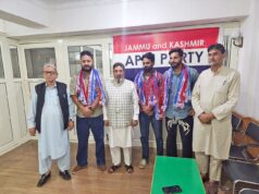 Altaf Bukhari welcomes new entrants into party fold