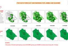 Rain, thunderstorms forecast across J&K from Sept 14 to 17
