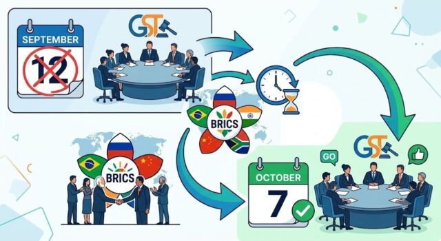 GST Council meeting postponed to October 7 from September 12 due to BRICS summit