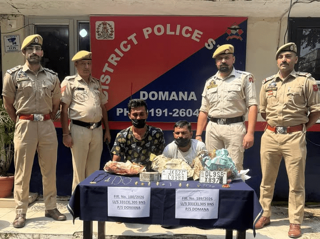 Domana Police cracks two theft cases, arrests two accused; stolen property worth ₹17 lakh recovered