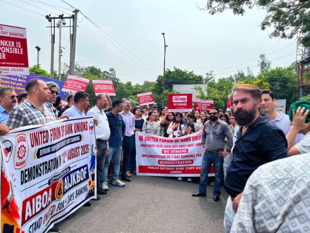 All India bank employees’ strike affects services in Jammu