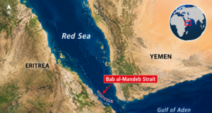 Saudi-backed Yemeni forces expel the Houthis from several areas around key strait, officials say
