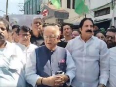 JKPCC chief leads anti-BJP protest in Jammu over poster linking Gandhi, Akhilesh with militancy
