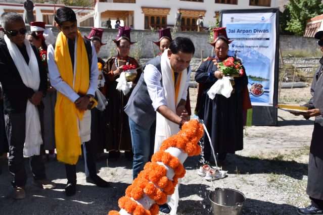 Jal Arpan Diwas marks community ownership of Water Scheme in Nubra Jal Arpan Diwas marks community ownership of Water Scheme in Nubra