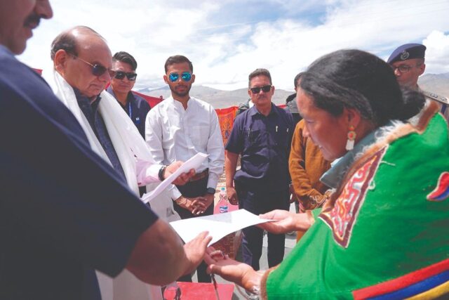 LG VK Saxena launches mega project to revive shrinking Tso Kar Lake