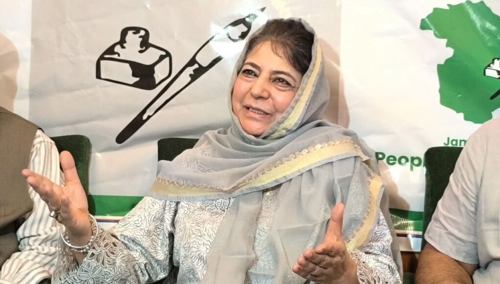 Mehbooba accuses BJP of policing vocabulary of Muslims after IPS officer's transfer in Bengal