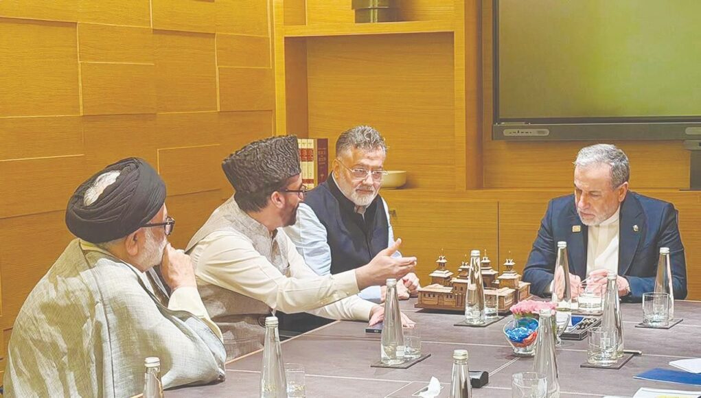 Mirwaiz, Aga Hassan, Imran Ansari call for dialogue, restraint during meet with Iranian FM