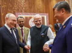 Modi, Putin, Xi hand-in-hand