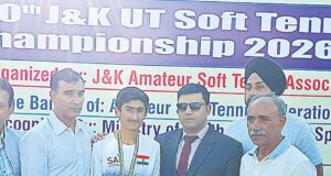 Mohammad Qais wins silver at J&K UT-level Soft Tennis Championship