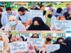 NHM employees stage 72-hour protest at SDH Sopore