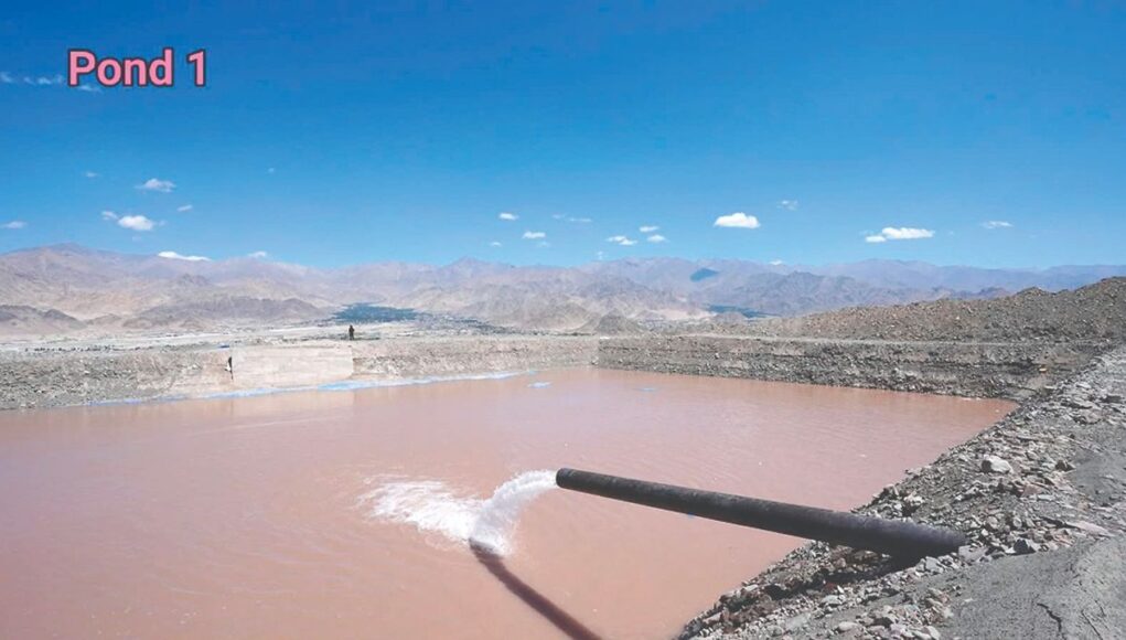 Ladakh fills 4 Him Sarovar ponds with glacier meltwater