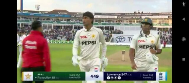 Razaullah’s six-hitting debut caps Pakistan’s stunning fightback in Edgbaston test