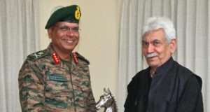 Lt Gen P K Mishra meets LG Sinha amid heightened security operations in Jammu region