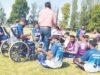 Sheikh Zaid hits unbeaten 110 in wheelchair cricket match at Baramulla