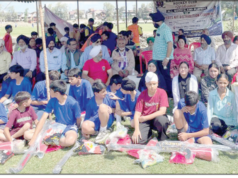 Sports kits distributed among hockey players in Srinagar