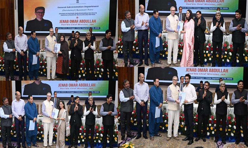 CM Omar Abdullah hands appointment orders to 55 new JKAS, Accounts Service officers CM Omar Abdullah hands appointment orders to 55 new JKAS, Accounts Service officers
