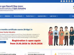 NIOS Bridge Course 2026: Registration reopens on October 21, check eligibility and application details