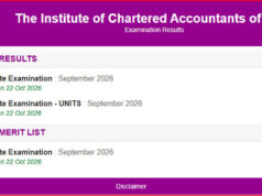 ICAI CA Inter September 2026 result declared at caresults.icai.org: Check scorecard link, pass percentage and next steps