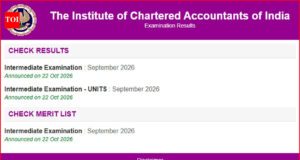 ICAI CA Inter September 2026 result declared at caresults.icai.org: Check scorecard link, pass percentage and next steps