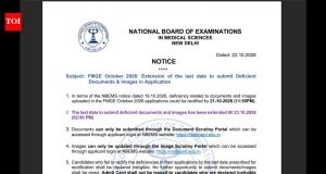 Fmge 2026 Application Correction Deadline: FMGE 2026 application correction deadline extended till October 23; admit card on October 27: Check complete details here