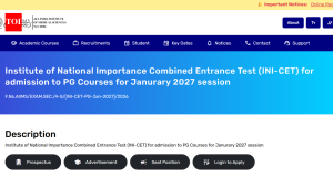 AIIMS INI-CET admit card 2027 for PG courses to be released today at aiimsexams.ac.in: Check steps to download hall ticket