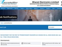 BEL Probationary Engineer Recruitment 2026: Notification out for 350 posts, applications open October 28; apply here