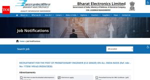 BEL Probationary Engineer Recruitment 2026: Notification out for 350 posts, applications open October 28; apply here