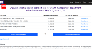 SBI SCO recruitment 2026: Registration deadline extended till October 31 for various posts; direct link to apply here