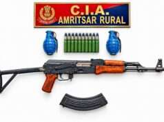 Amritsar Rural Police busts arms-explosives network, AK-47, grenades recovered; one held