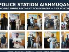 Aishmuqam Police traces 11 stolen, missing mobile phones using CEIR Portal
