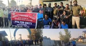 Sopore Police holds ‘Run for Unity’ from Saidpora to Dooru to honour martyrs, promote patriotism