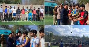 Ganderbal Police inaugurates Volleyball Tournament to mark Sardar Patel’s legacy, Sunshine Kangan wins opener
