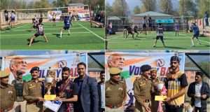 Thunder Spikers Wayil clinch Ganderbal Police Volleyball Tournament, defeat Valley Star Cherwan 2–0 in final