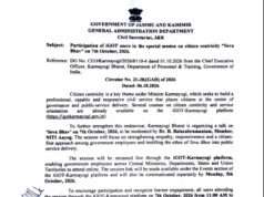 J&K Govt directs employees to attend ‘Seva Bhav’ session on iGOT-Karmayogi